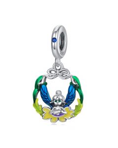 Fit Pandora Charms, Charms for Pandora Bracelet, Angel Wreath Charm, Charms for Bracelet, 925 Sterling Silver Charms