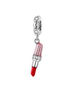 Fit Pandora Charms, Charms for Pandora Bracelet, For Pandora Charm Bracelet, Charms for Bracelet, 925 Sterling Silver Charms, Lipstick Charm