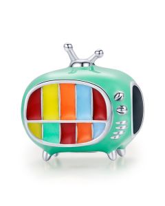 Color TV Charm, Fit Pandora Charms, For Pandora Charm Bracelet, Charms for Pandora Bracelet, 925 Sterling Silver Charms