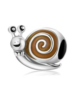 Mr. Snail Charm, Charms for Pandora Bracelet, 925 Sterling Silver Charms, Fit Pandora Charms, For Pandora Charm Bracelet