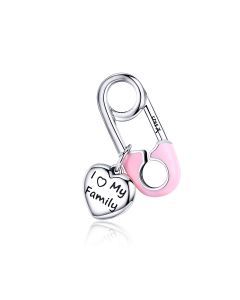 Paper Clip Charm, Fit Pandora Charms, For Pandora Charm Bracelet, Charms for Pandora Bracelet, 925 Sterling Silver Charms