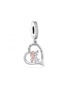 Always My Sister Charm, Forever My Friend Charm, 925 Sterling Silver Charms, Charms for Pandora Bracelet, Fit Pandora Charms