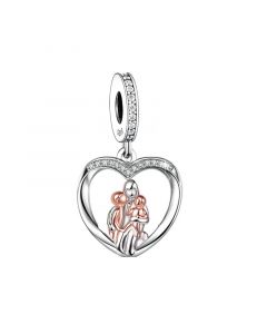 Mom Holding Two Babies Charm, For Pandora Charm Bracelet, 925 Sterling Silver Charms, Fit Pandora Charms, Charms for Pandora Bracelet