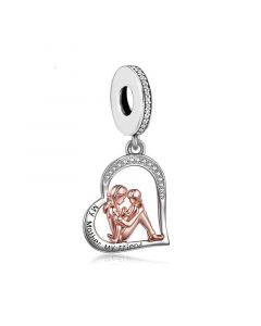 My Mother My Friend Charm, Charms for Pandora Bracelet, 925 Sterling Silver Charms, For Pandora Charm Bracelet, Fit Pandora Charms