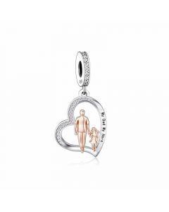 My Dad My Hero Charm, Charms for Pandora Bracelet, 925 Sterling Silver Charms, Fit Pandora Charms, For Pandora Charm Bracelet