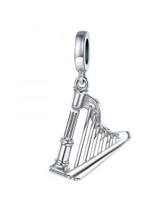 Harp Charm, For Pandora Charm Bracelet, Charms for Pandora Bracelet, 925 Sterling Silver Charms, Fit Pandora Charms