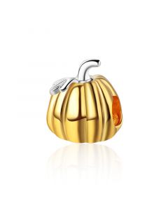 Gold Pumpkin Charm, 925 Sterling Silver Charms, Fit Pandora Charms, Charms for Pandora Bracelet, For Pandora Charm Bracelet