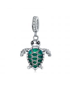 Green Turtle Cham, For Pandora Charm Bracelet, 925 Sterling Silver Charms, Fit Pandora Charms, Charms for Pandora Bracelet