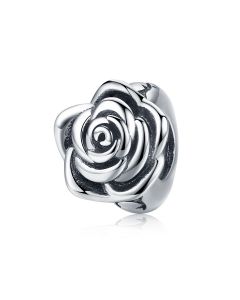 Rose Spacer Charm, For Pandora Charm Bracelet, 925 Sterling Silver Charms, Charms for Pandora Bracelet, Fit Pandora Charms