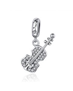 Violin Charm, For Pandora Charm Bracelet, 925 Sterling Silver Charms, Charms for Pandora Bracelet, Fit Pandora Charms