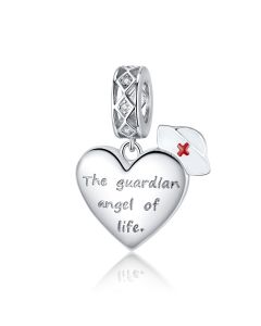 Guardian Angel of Life Charm, For Pandora Charm Bracelet, Charms for Pandora Bracelet, Fit Pandora Charms, 925 Sterling Silver Charms