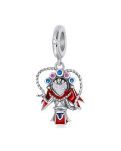 Chinese Peking Opera Doll Charm, Fit Pandora Charms, 925 Sterling Silver Charms, Charms for Pandora Bracelet, For Pandora Charm Bracelet