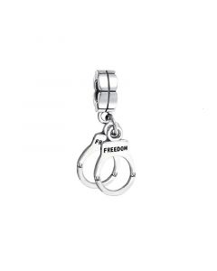 Freedom Handcuffs Charm, Charms for Pandora Bracelet, 925 Sterling Silver Charms, Fit Pandora Charms, For Pandora Charm Bracelet