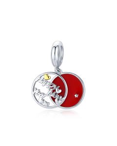 Happy New Year Charm, Fit Pandora Charms, Charms for Pandora Bracelet, 925 Sterling Silver Charms, For Pandora Charm Bracelet