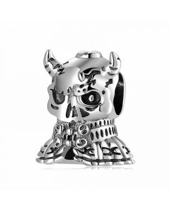 Devil Skull with Horns Charm, For Pandora Charm Bracelet, Fit Pandora Charms, Charms for Pandora Bracelet, 925 Sterling Silver Charms