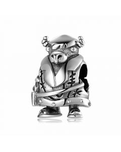 Bull Warrior Charm, For Pandora Charm Bracelet, Fit Pandora Charms, Charms for Pandora Bracelet, 925 Sterling Silver Charms