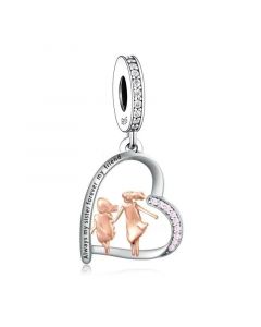 Always My Sister Forever My Friend Charm, Charms for Pandora Bracelet, Fit Pandora Charms, 925 Sterling Silver Charms