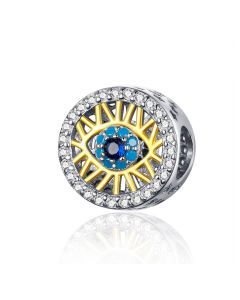 Lucky Eye Charm, Charms for Pandora Bracelet, Fit Pandora Charms, For Pandora Charm Bracelet, 925 Sterling Silver Charms