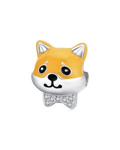 Shiba Dog Charm, For Pandora Charm Bracelet, Charms for Pandora Bracelet, 925 Sterling Silver Charms, Fit Pandora Charms