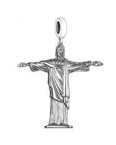 Cristo Redentor Jesus Charm, Fit Pandora Charms, 925 Sterling Silver Charms, Charms for Pandora Bracelet, For Pandora Charm Bracelet