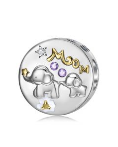 Elephant Baby Follow Mom Charm, 925 Sterling Silver Charms, Charms for Pandora Bracelet, Fit Pandora Charms, For Pandora Charm Bracelet