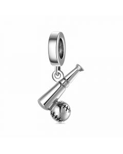 Baseball Charm, Fit Pandora Charms, Charms for Pandora Bracelet, 925 Sterling Silver Charms, For Pandora Charm Bracelet