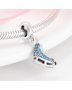 Blue Skates Charm, For Pandora Charm Bracelet, 925 Sterling Silver Charms, Fit Pandora Charms, Charms for Pandora Bracelet