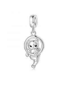 Naughty Cat Charm, Charms for Pandora Bracelet, For Pandora Charm Bracelet, 925 Sterling Silver Charms, Fit Pandora Charms