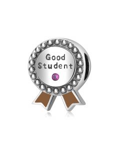 Good Student Medal Charm, Charms for Pandora Bracelet, Fit Pandora Charms, For Pandora Charm Bracelet, 925 Sterling Silver Charms