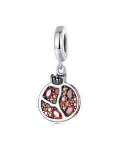 Delicate Pomegranate Fruit Charm, Fit Pandora Charms, For Pandora Charm Bracelet, Charms for Pandora Bracelet, 925 Sterling Silver Charms