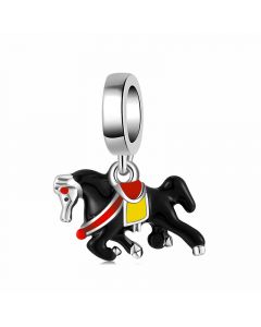Running Black Horse Charm, Charms for Pandora Bracelet, For Pandora Charm Bracelet, Fit Pandora Charms, 925 Sterling Silver Charms