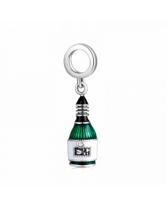 Green Wine Bottle Charm, Fit Pandora Charms, 925 Sterling Silver Charms, For Pandora Charm Bracelet, Charms for Pandora Bracelet
