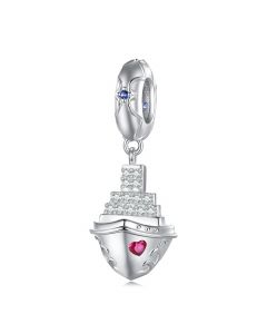 Sparkling Cruise Ship, For Pandora Charm Bracelet, Fit Pandora Charms, 925 Sterling Silver Charms, Charms for Pandora Bracelet