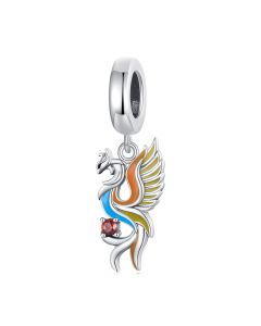 Colorful Phoenix Charm, Charms for Pandora Bracelet, Fit Pandora Charms, 925 Sterling Silver Charms, For Pandora Charm Bracelet