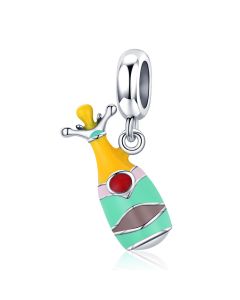 Champagne Charm, Charms for Pandora Bracelet, 925 Sterling Silver Charms, Fit Pandora Charms, For Pandora Charm Bracelet