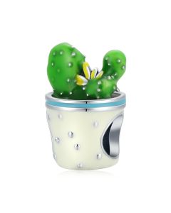 Cactus Potted Plant Charm, Charms for Pandora Bracelet, Fit Pandora Charms, 925 Sterling Silver Charms, For Pandora Charm Bracelet