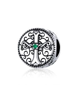 Vintage Cross Charm, 925 Sterling Silver Charms, For Pandora Charm Bracelet, Charms for Pandora Bracelet, Fit Pandora Charms