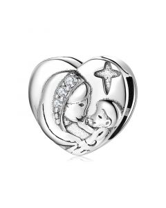 Mother and Baby Clip Charm, Fit Pandora Charms, For Pandora Charm Bracelet, 925 Sterling Silver Charms, Charms for Pandora Bracelet