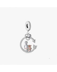 I Love My Aunt Charm, Charms for Pandora Bracelet, 925 Sterling Silver Charms, For Pandora Charm Bracelet, Fit Pandora Charms