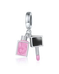 Nail Polish Charm, 925 Sterling Silver Charms, Fit Pandora Charms, For Pandora Charm Bracelet, Charms for Pandora Bracelet