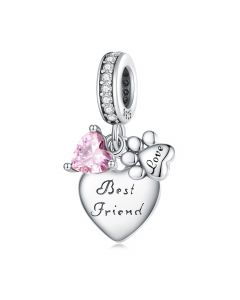 Pet Is My Best Friend Charm, Fit Pandora Charms, 925 Sterling Silver Charms, Charms for Pandora Bracelet, For Pandora Charm Bracelet