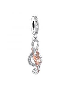 Music Note Ballet Dancer Charm, 925 Sterling Silver Charms, Charms for Pandora Bracelet, Fit Pandora Charms, For Pandora Charm Bracelet