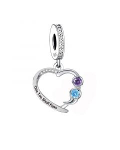 Suicide Awareness Charm, Silver Symbol This Too Shall Pass Charm, Fit Pandora Charms, 925 Sterling Silver Charm, Charms for Pandora Bracelet