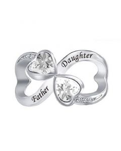 Father Daughter Infinity Love Charm, Charms for Pandora Bracelet, 925 Sterling Silver Charms, Fit Pandora Charms, For Pandora Charm Bracelet