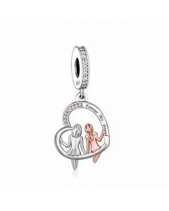 Sister Forever My Friend Charm, For Pandora Charm Bracelet, Fit Pandora Charms, Charms for Pandora Bracelet, 925 Sterling Silver Charms