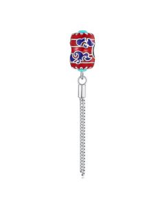Red Lantern Charm, 925 Sterling Silver Charms, For Pandora Charm Bracelet, Fit Pandora Charms, Charms for Pandora Bracelet