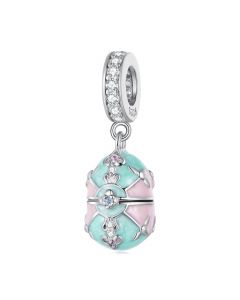 Easter Egg Hanging Dangle Charm, For Pandora Charm Bracelet, Charms for Pandora Bracelet, 925 Sterling Silver Charms, Fit Pandora Charms
