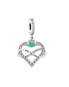 Celtic Claddagh Infinite Love Heart Charm, Crowned Heart Held By Two Hands Charm, Charms for Pandora Bracelet, Fit Pandora Charms