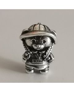 Lovely School Bag Bear Charm, Charms for Pandora Bracelet, For Pandora Charm Bracelet, 925 Sterling Silver Charms, Fit Pandora Charms