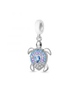 Zirocn Heart Back Turtle Tortoise Charm, Charms for Pandora Bracelet, Fit Pandora Charms, 925 Sterling Silver Charms